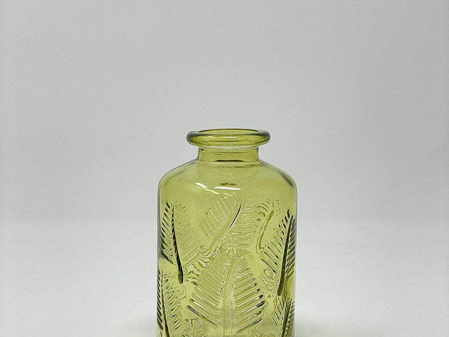 Leveles sárga váza