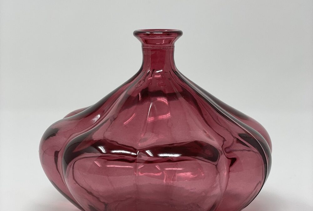 Virágformájú váza pink